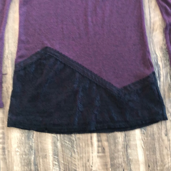 Vanity eggplant colored cowel neck top - Picture 5 of 10